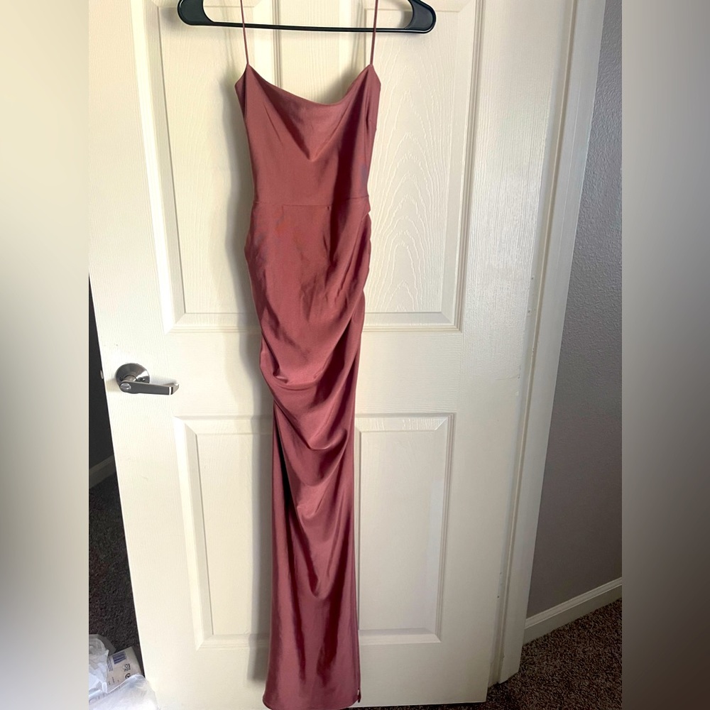 Long Purple Dress